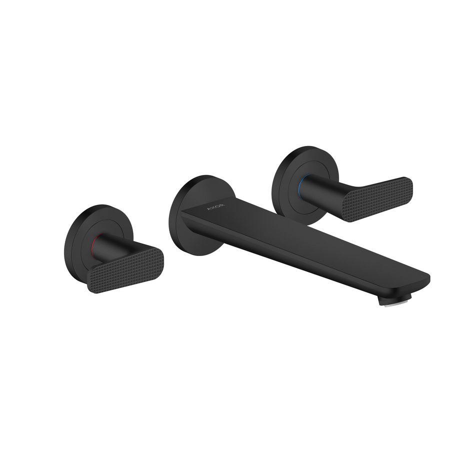 Afbouwdeel 3-gats inbouw badmengkraan Cubic Cut mat zwart Citterio-C