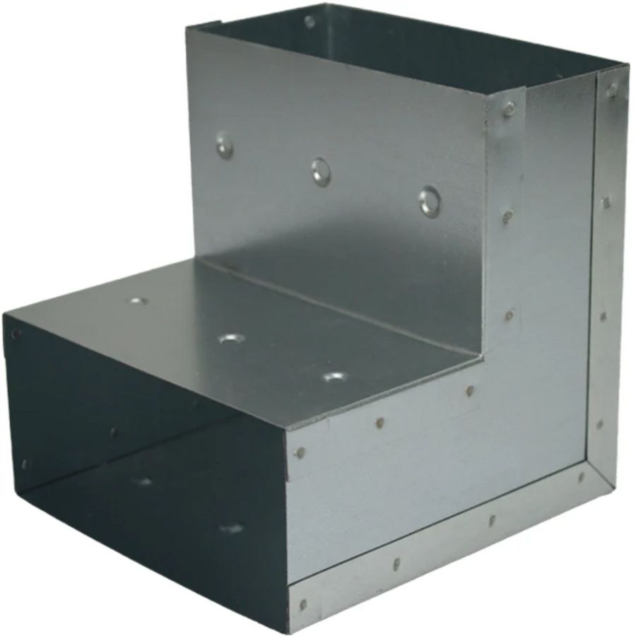 Bocht 90° 170x80mm verticaal tbv instortkanaal Thermoduct