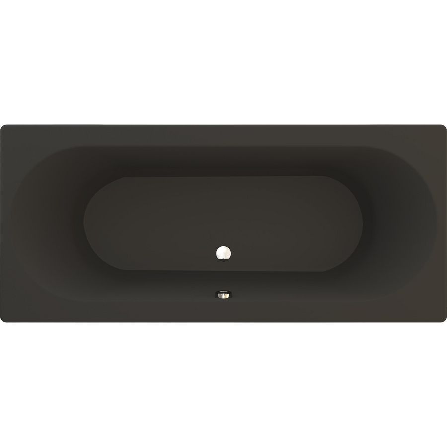 Ligbad duo Leto 190x90cm mat zwart excl. poten