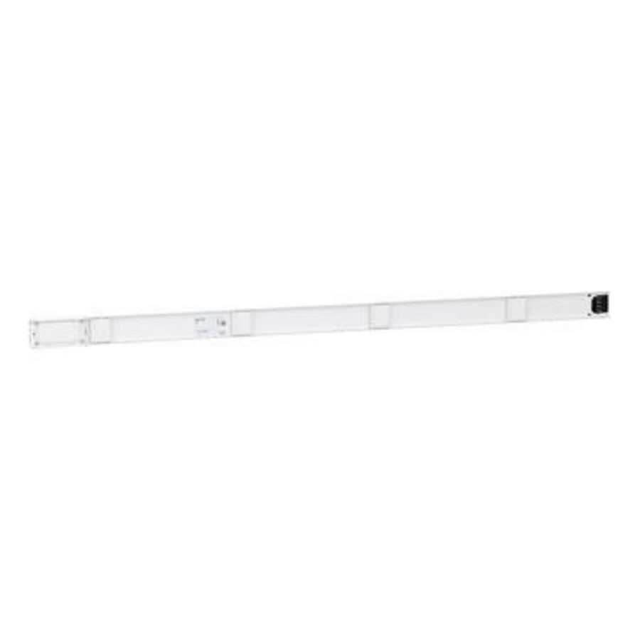 Recht element 63A 2m 3L+N+PE Wit 4 Aftakkingen Canalis KN