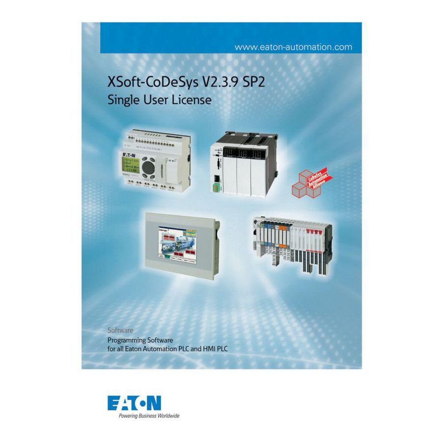PLC software CoDeSys V2 Single user voor: EC4P XC XV