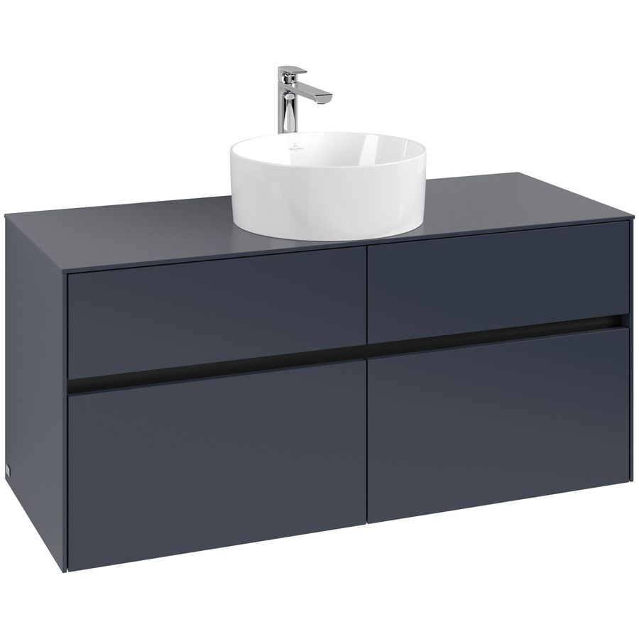 Wastafelonderkast Collaro 1200x548x500mm Marine Blue C04100VQ