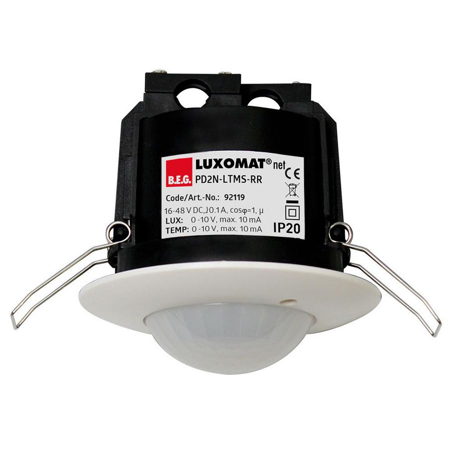 Aanwezigheidsmelder LTMS-RR 360gr. IB wit IP20 LTMS 10m 1Kan