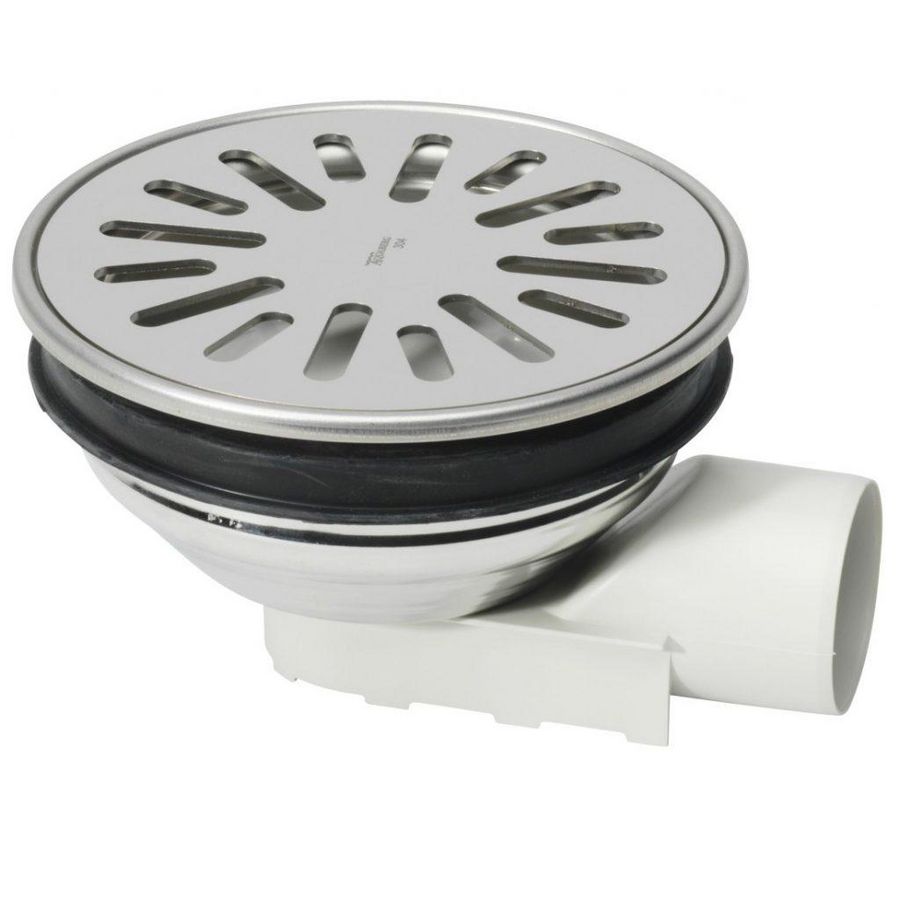 rond 150mm hv rvs put/rooster abs zijuitlaat 50mm