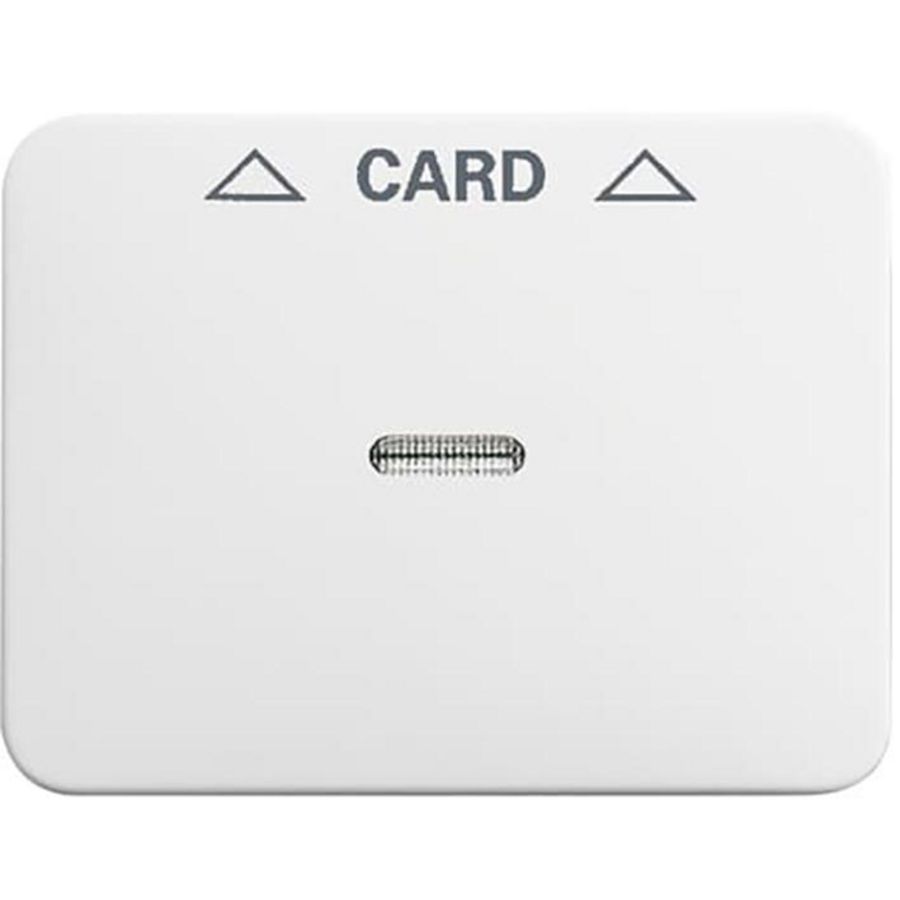 Centraalplaat afdekking v card-Schakelaar a-albast/studiowit (1792-24G-101)