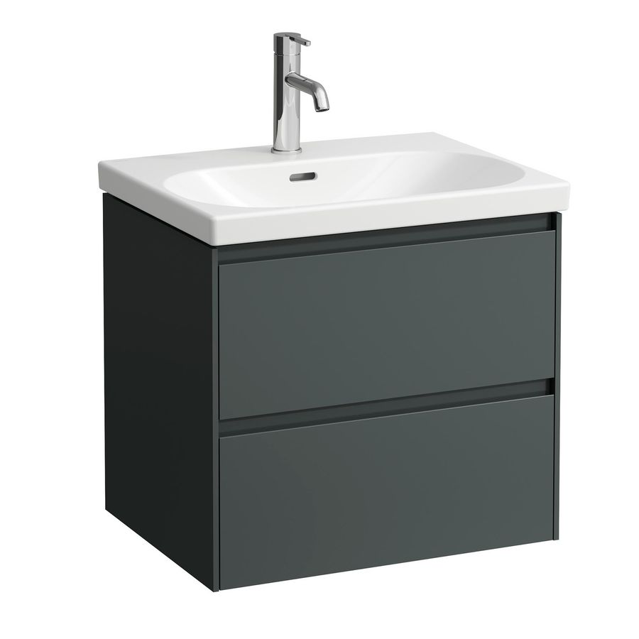 Wastafelonderbouwkast 60cm 2laden wastafel 810083 traf. grey