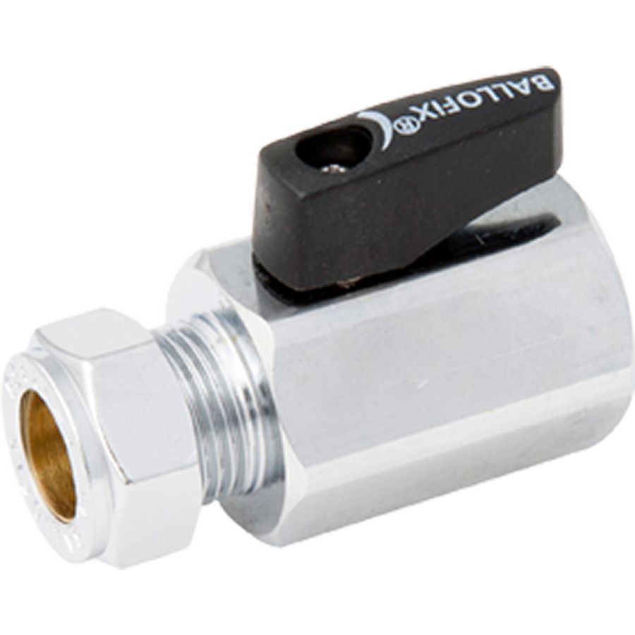 Ballofix minikogelkr hendel zw FF knel 15xG1/2" VVE=10