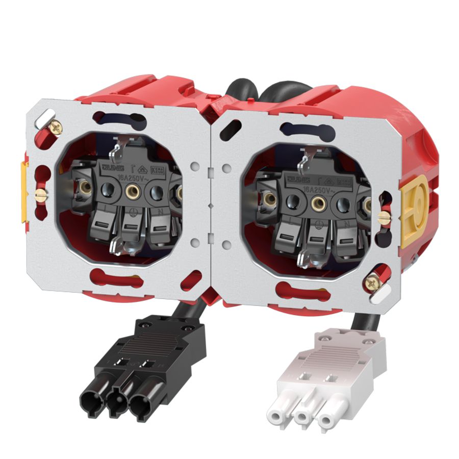 Wandcontactdoos DL dubbel vv Attema BW en Wieland0