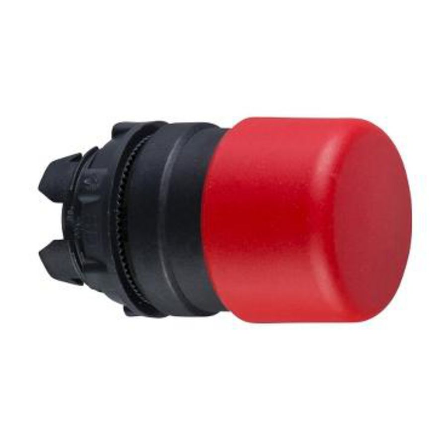Vuistslagkop 30mm drukknop 22mm Terugvering Rood Harmony XB5