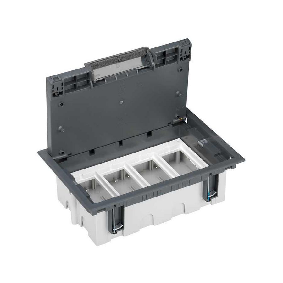 Universele vloerdoos 8xK45 modules diepte 70-100mm