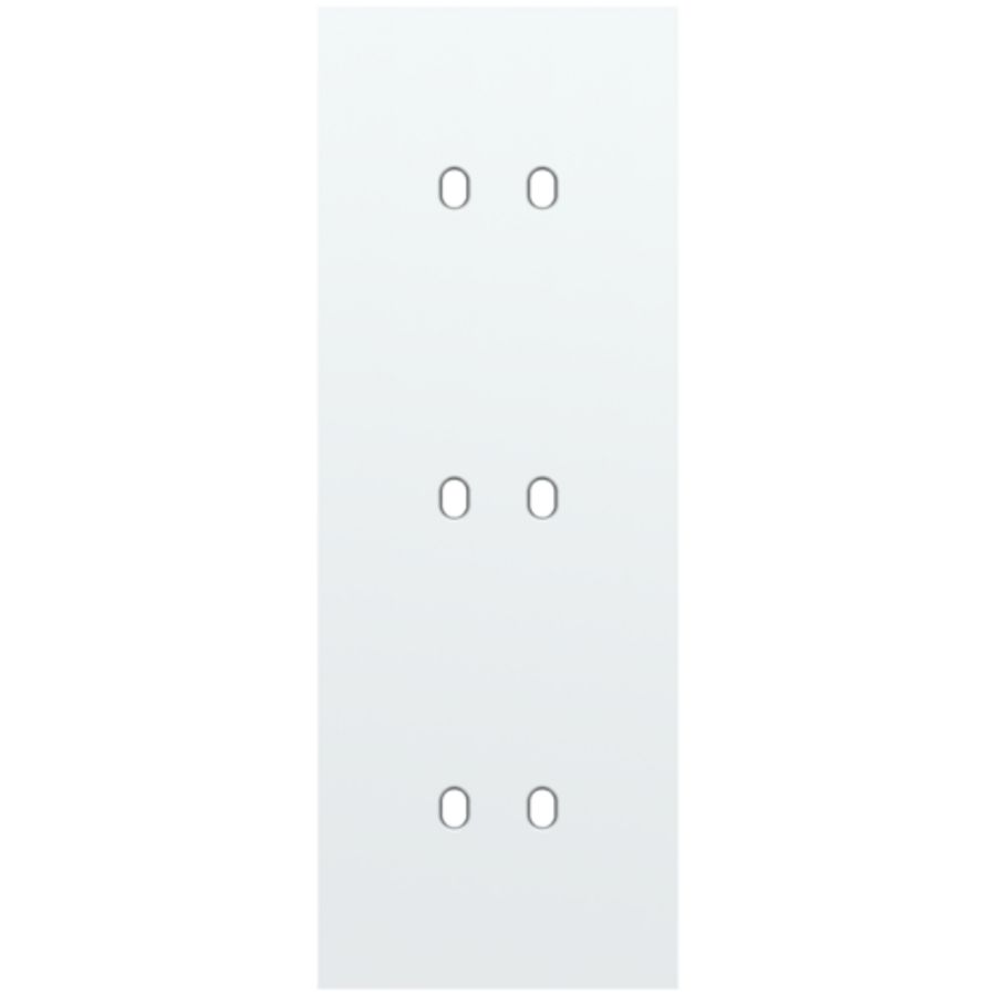 Drievoudige afdekpl. verticaal 71mm centerafstand drie tweev