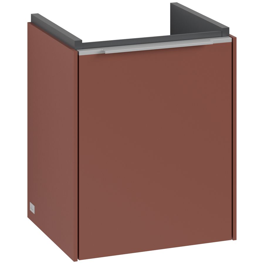 Wastafelonderkastkast SUBWAY 3.0 351x429x309mm Wine Red C58300AH greep alu. glans