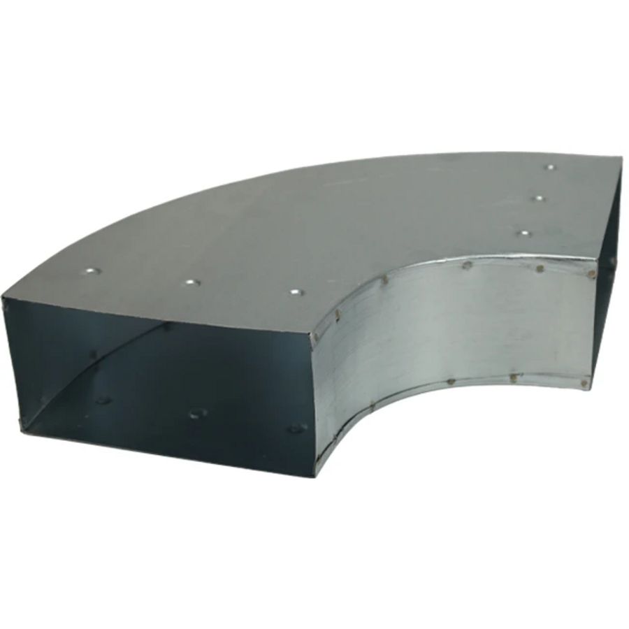 Bocht 90° 170x80mm horizontaal tbv instortkanaal Thermoduct