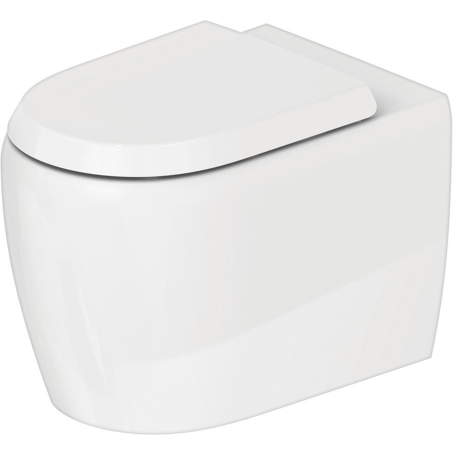 Qatego Staand toilet Wit Hoogglans 600mm 2020092000