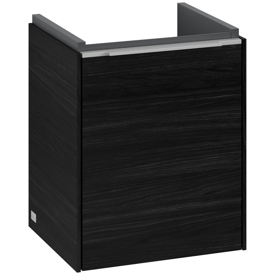 Wastafelonderkastkast SUBWAY 3.0 351x429x309mm Black Oak C58300AB greep alu. glans
