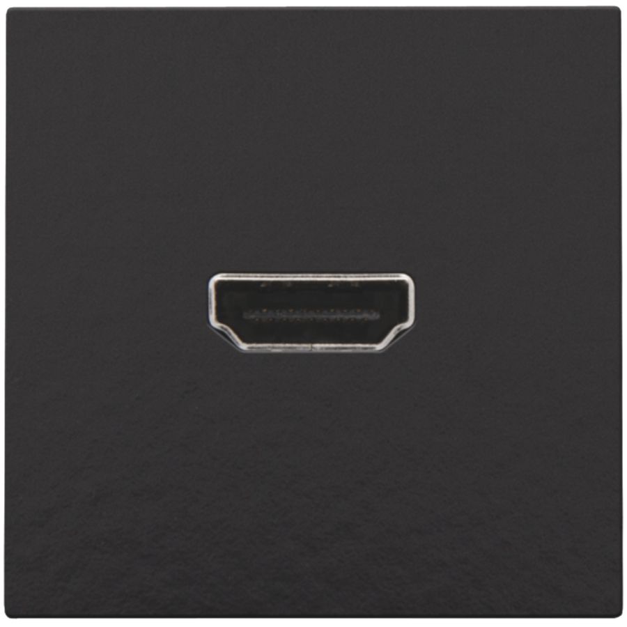 Afwerkingsset met HDMI-naar-HDMI-aansl. piano black coated