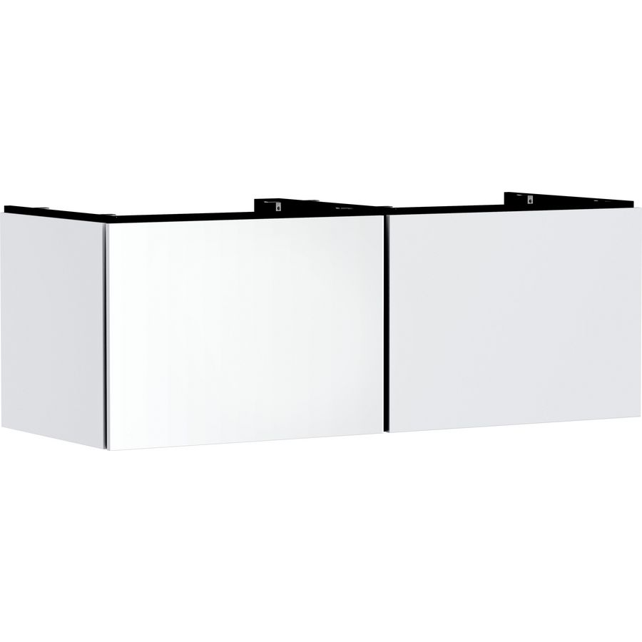 Badmeubel Xilesa E 1375/550 2 lade waskom/opzetwastafel mat wit