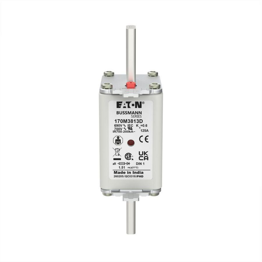 Zekering hoge snelheid 125A AC 690V 200kA 1 aR IEC VVE=6