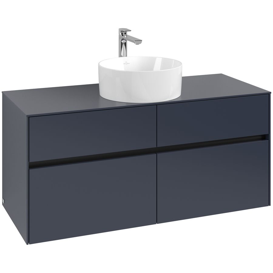 Wastafelonderkast Collaro 1200x548x500mm Marine Blue C041B0VQ