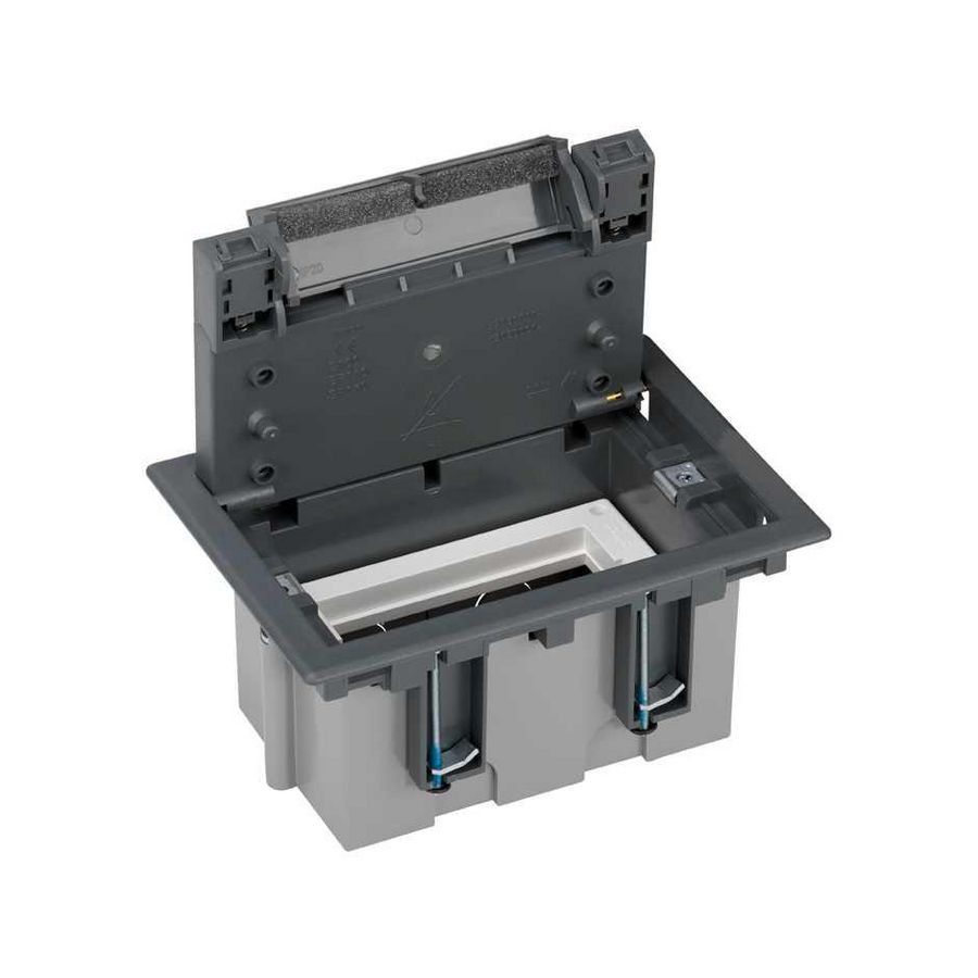 Universele vloerdoos 2xK45 modules diepte 70-100mm