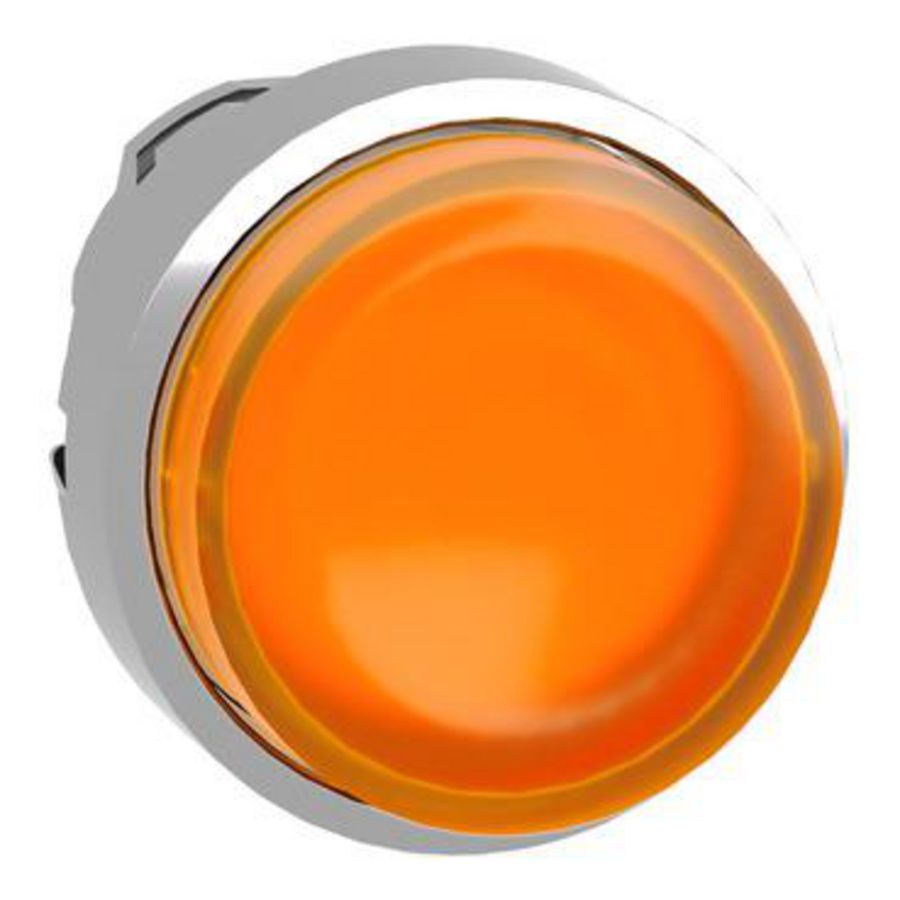 Kop voor verlichte drukknop Ø22mm Geel
