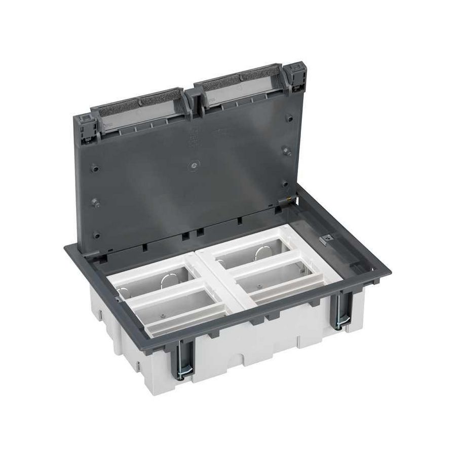 Universele vloerdoos 12xK45 modules diepte 70-100mm