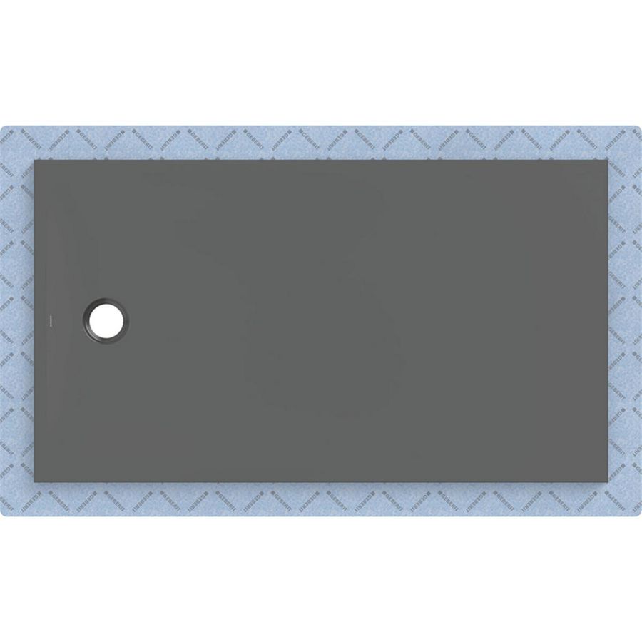 Douchevloer CleanFloor30 met afdichtingsvlies grafiet: 160x90cm