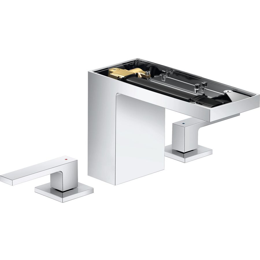 AXOR MyEdition 3-gats wastafelmengkraan 110 met Push-Open zonder plaat chroom