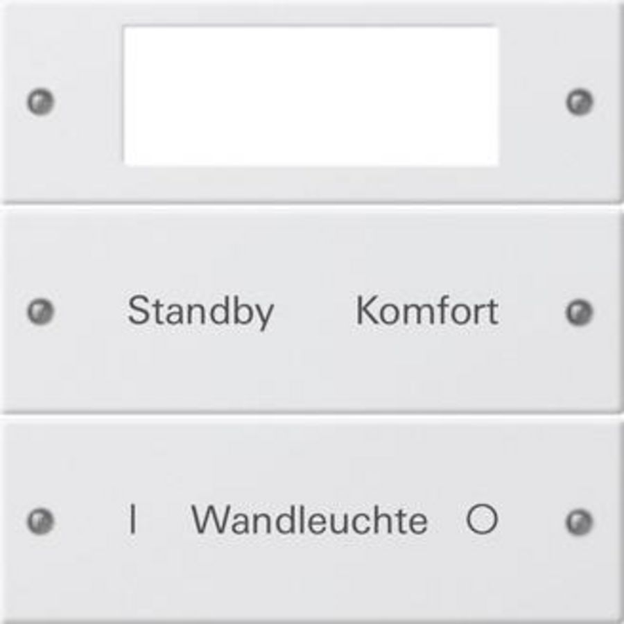 Wippenset 2-voudig Plus beschr. System 55 zuiver wit(gel.)