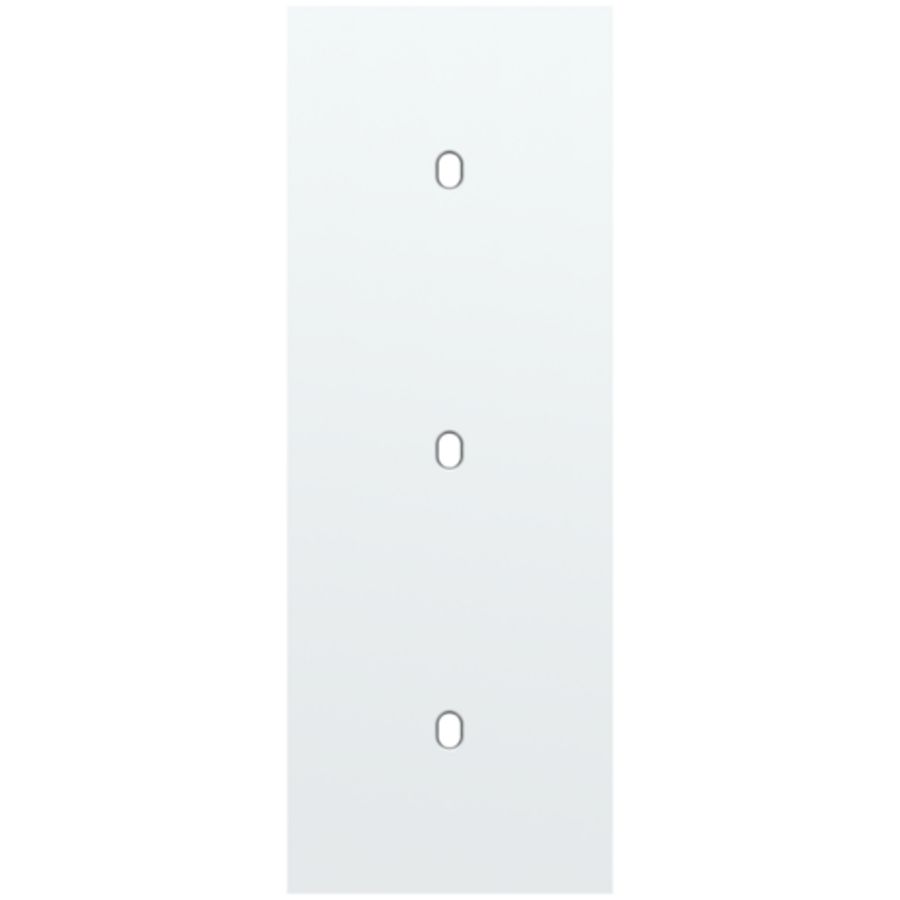 Drievoudige afdekpl. verticaal 71mm centerafstand drie enkel