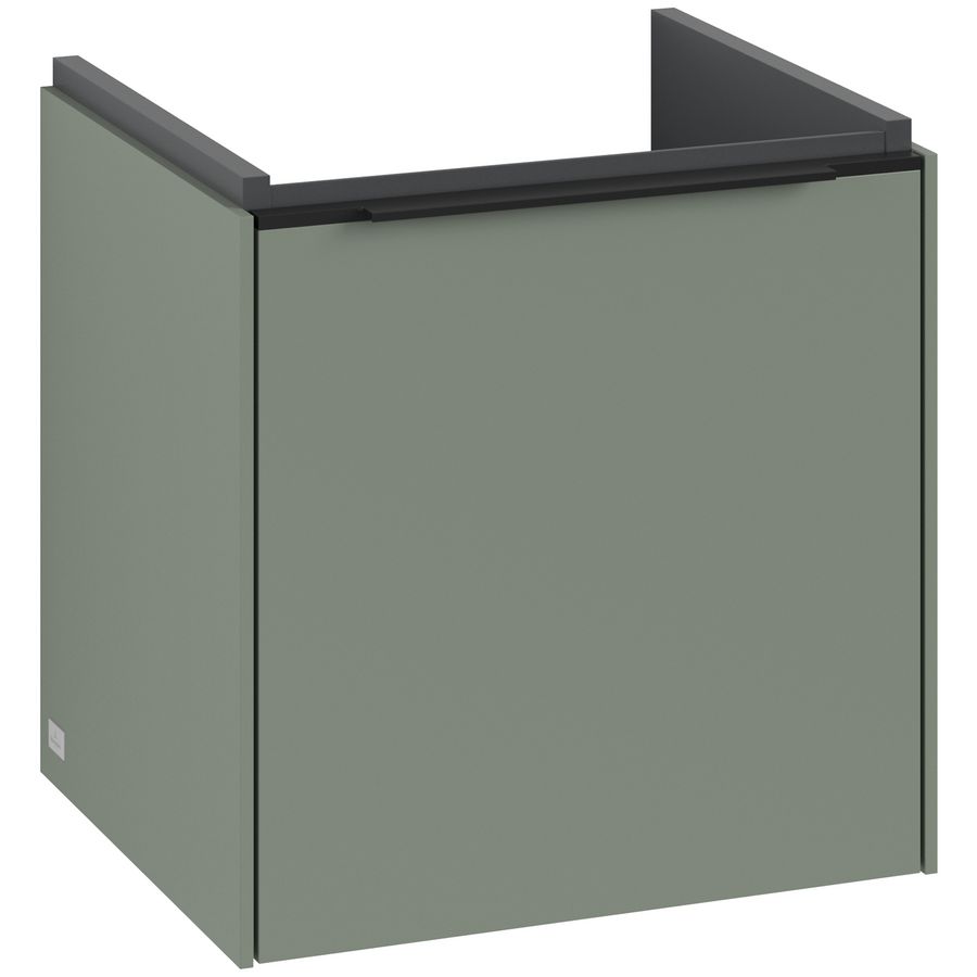 Wastafelonderkastkast SUBWAY 3.0 423x429x377,5mm Soft Green C58201AF greep Volcano Black