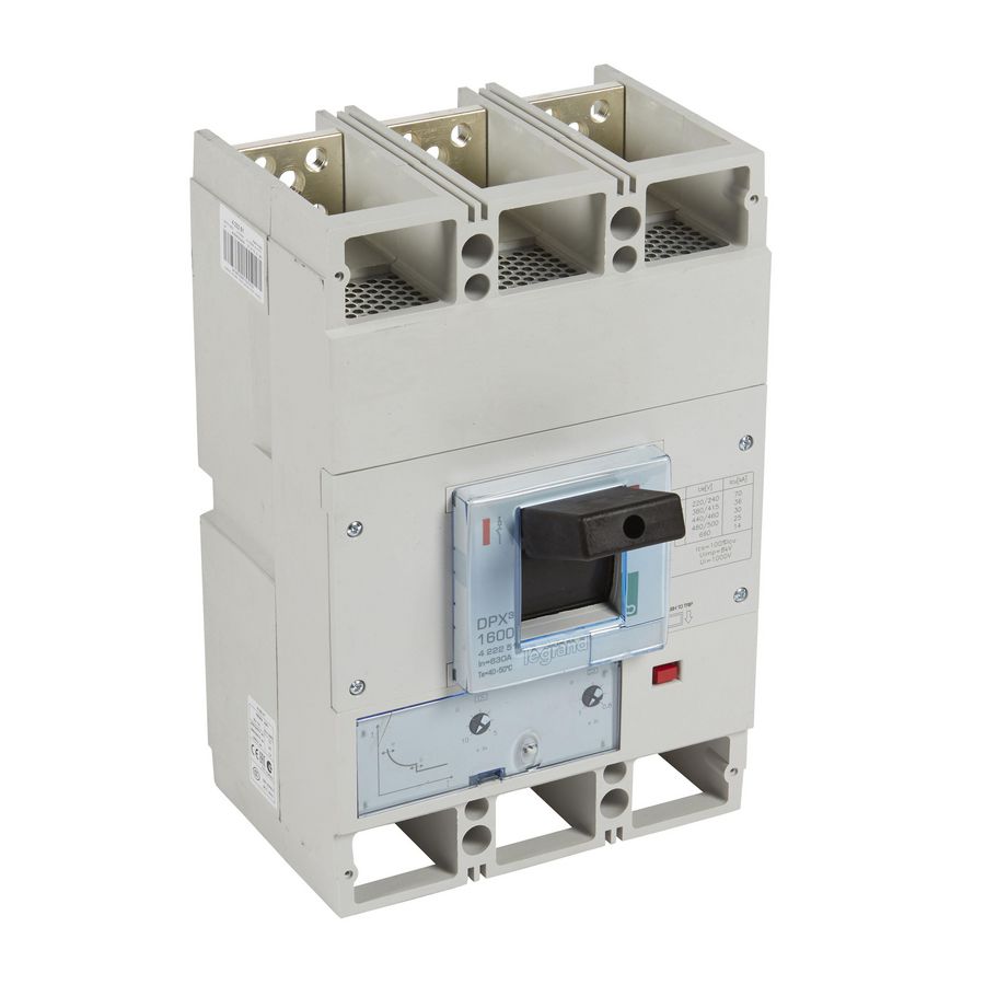 Vermogensschakelaar 1600 Thermomagn. 630A 3P 36kA DPX3