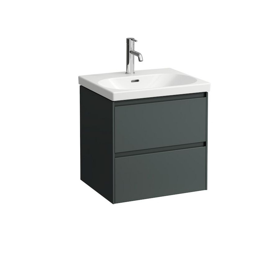 Wastafelonderbouwkast 55cm 2laden wastafel 810082 traf. grey