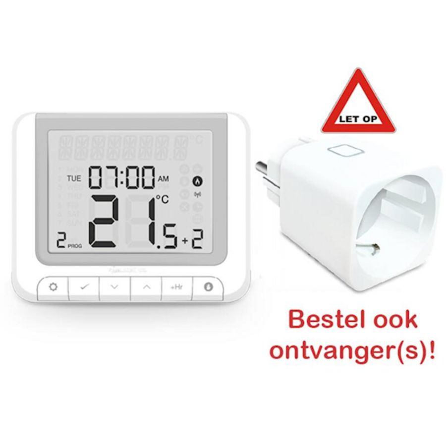 Digitale programeerbare thermostaat met groot LED display
