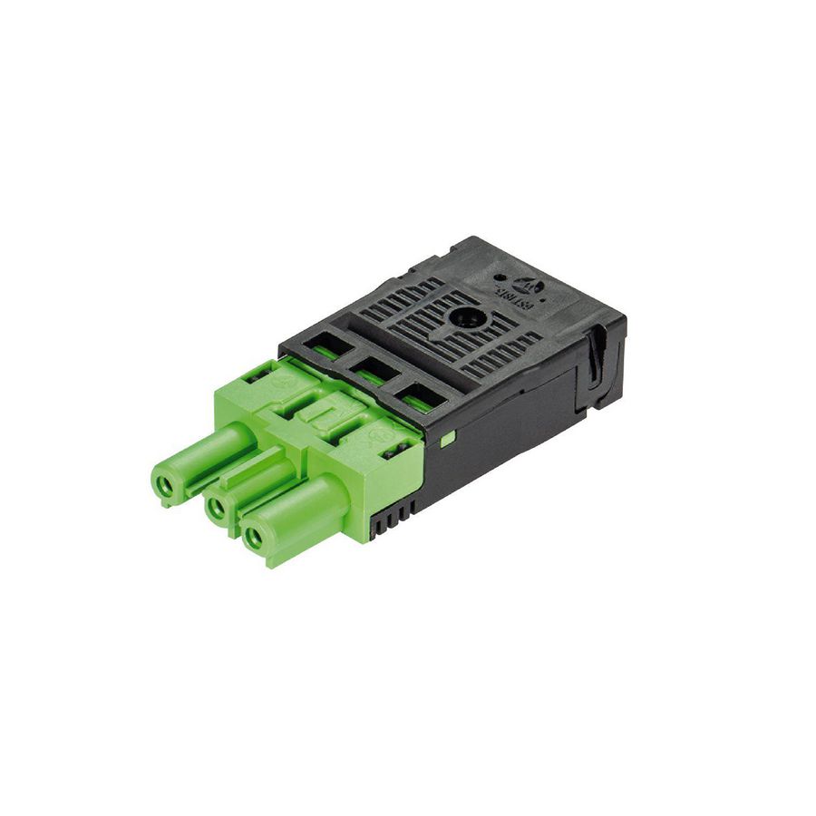 Kabelsteker GST18I3 female groen veerklem VVE=50