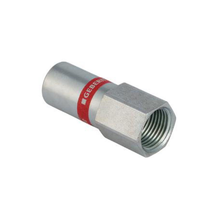 Insteekstuk MAPRESS C-STAAL spie-einde 22x1/2"bn.dr.