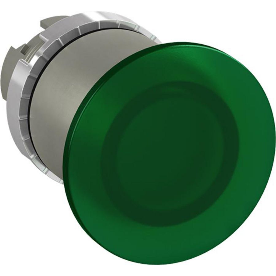Verlichte paddestoelknop Ø40mm niet terugverend groen