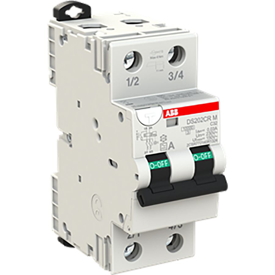 Differentieelautomaat DS202CRM 2P C32 30mA 10kA Type A Tract