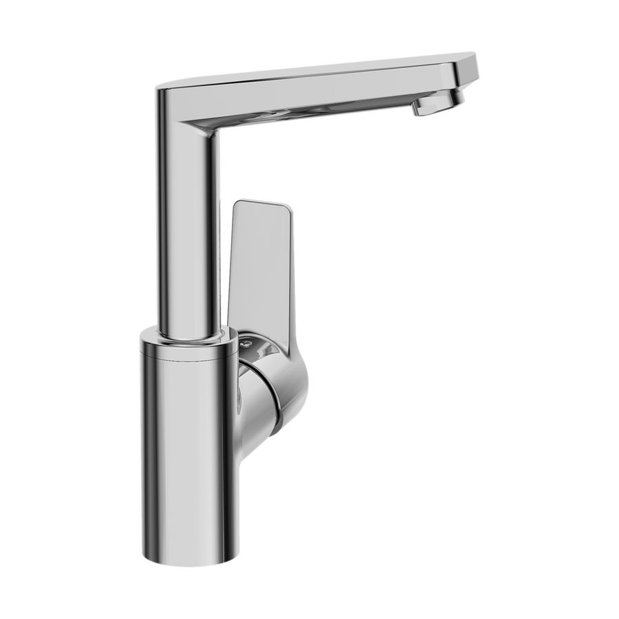 Wastafelmengkraan 150gr. draaibare uitloop zonder  boorgat HANSATWIST