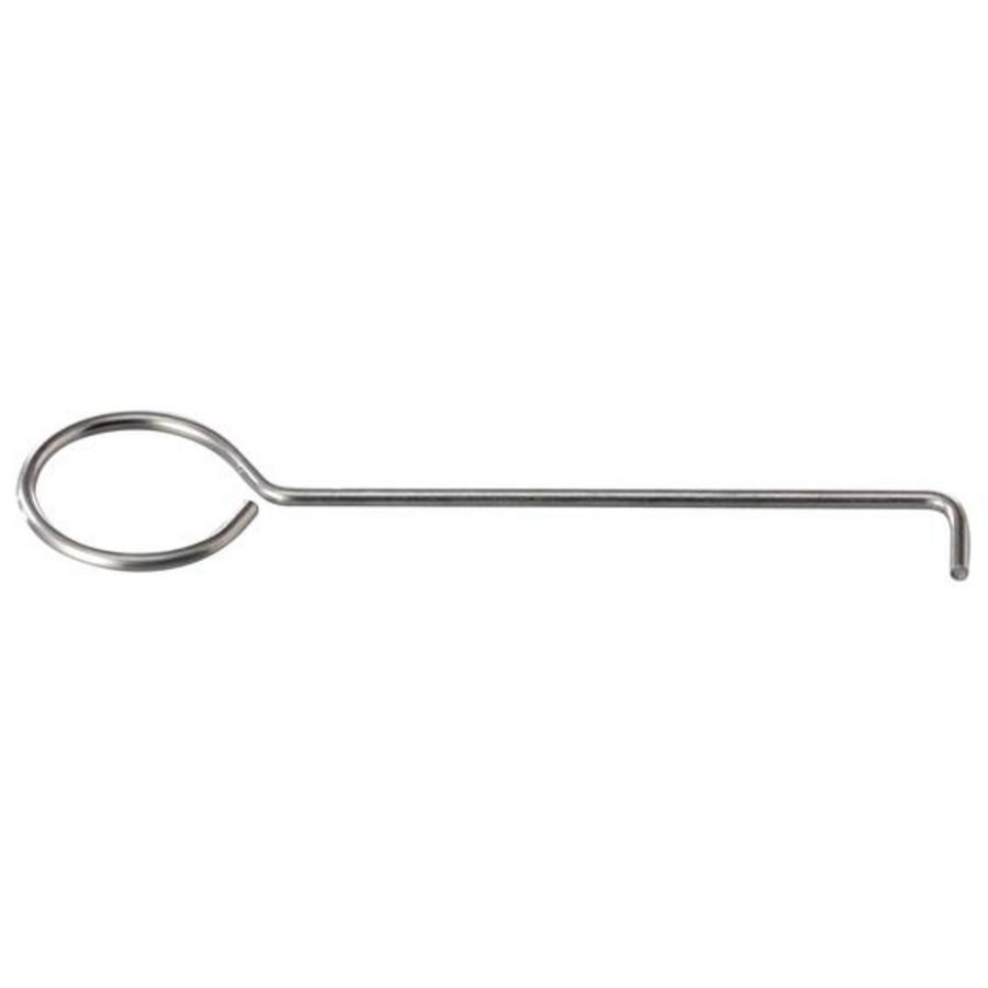 Uitneemhaak RVS304 lengte 120mm