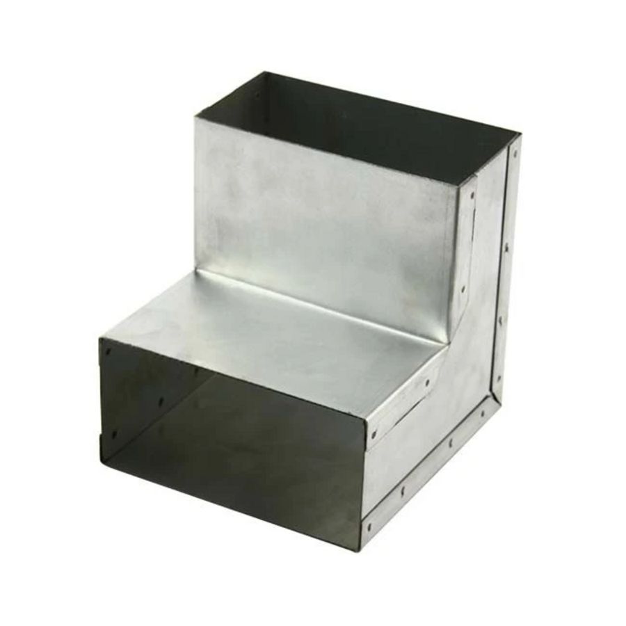 Instort bocht verticaal 220mm x 80mm 90°