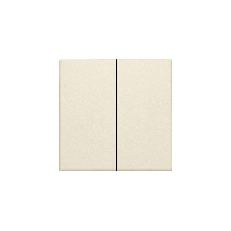 Afwerkingsset dubbele elektr. schakelaar /knop cream