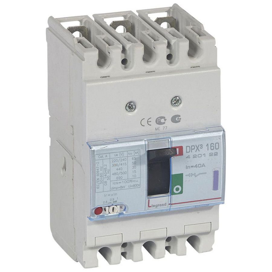 Vermogenschakelaar 160 Thermomagn. 40A 3-polig 50kA DPX3