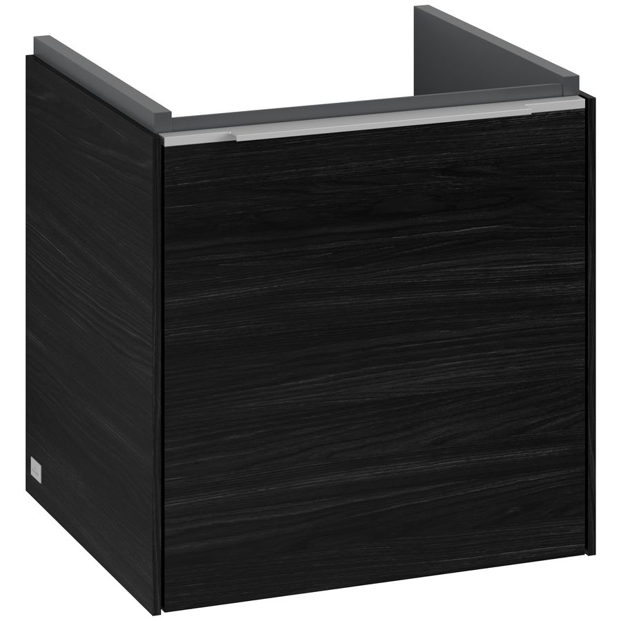 Wastafelonderkastkast SUBWAY 3.0 423x429x377,5mm Black Oak C58200AB greep alu. glans
