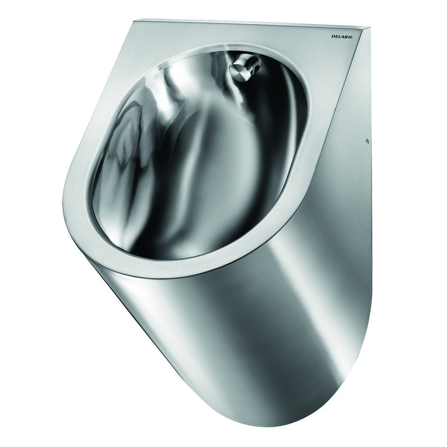 Urinoir toevoer achteraan RVS 304 ext. mat int. glans