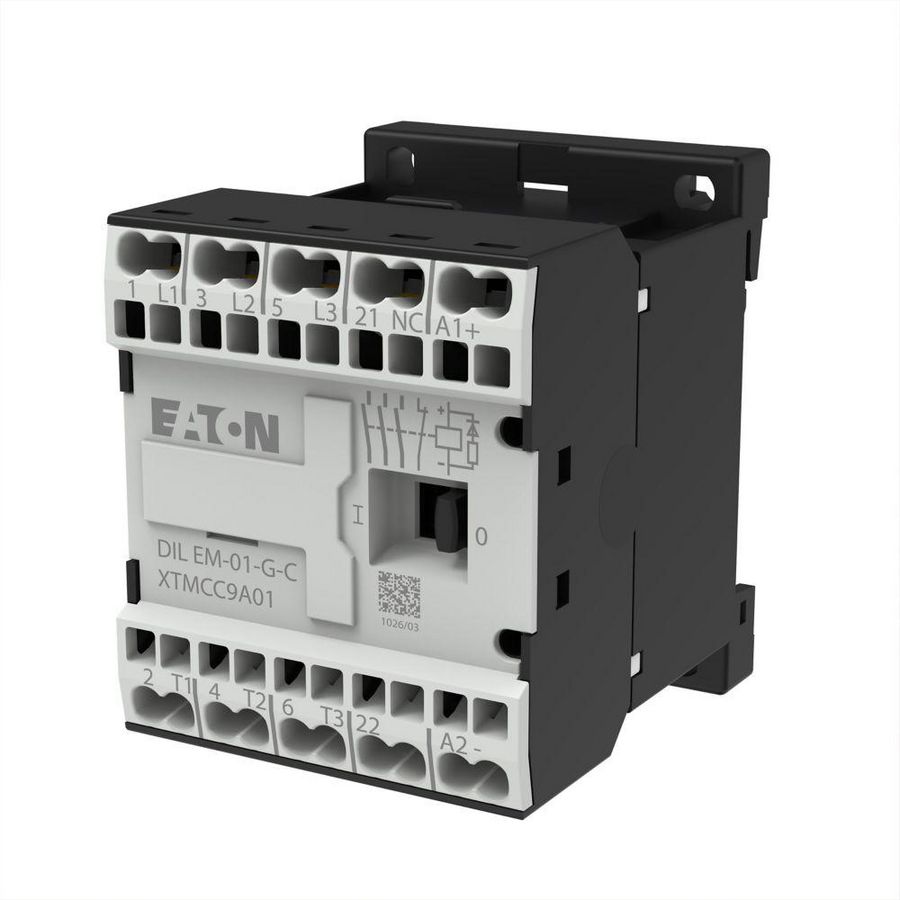 Magneetschakelaar DILEM-01-G-C(110VDC) 4kW 0m 1v veerklem