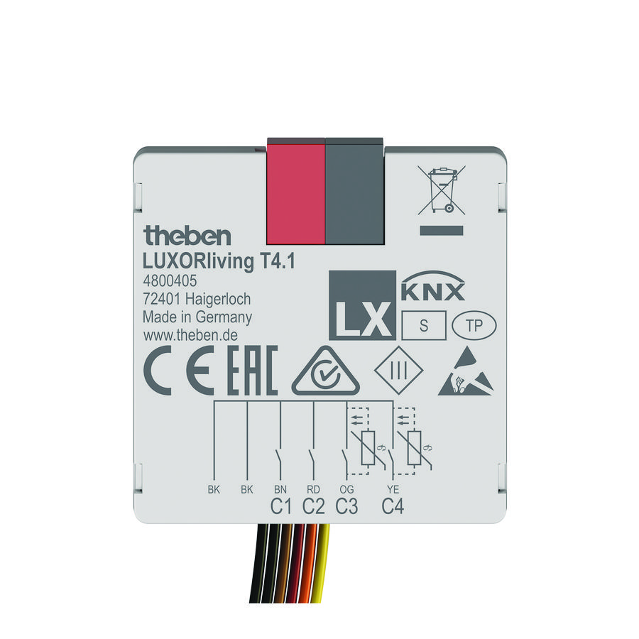 Impulsdrukker LUXORliving T4 interface 4-voudig inbouw
