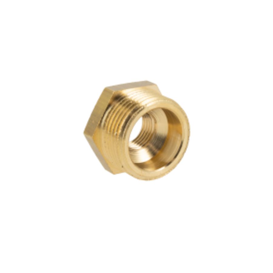 Verloopring messing 3/4" bt. x 3/8" bn.