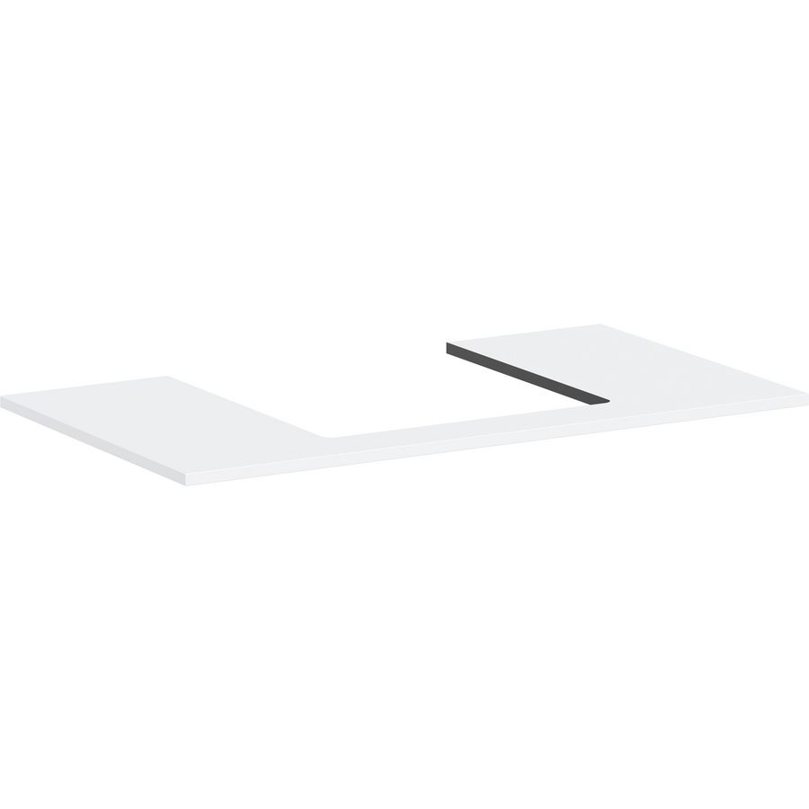 Console Xilesa E 980/550 met uitsparing  midden gesl. opzetwastafel mat wit