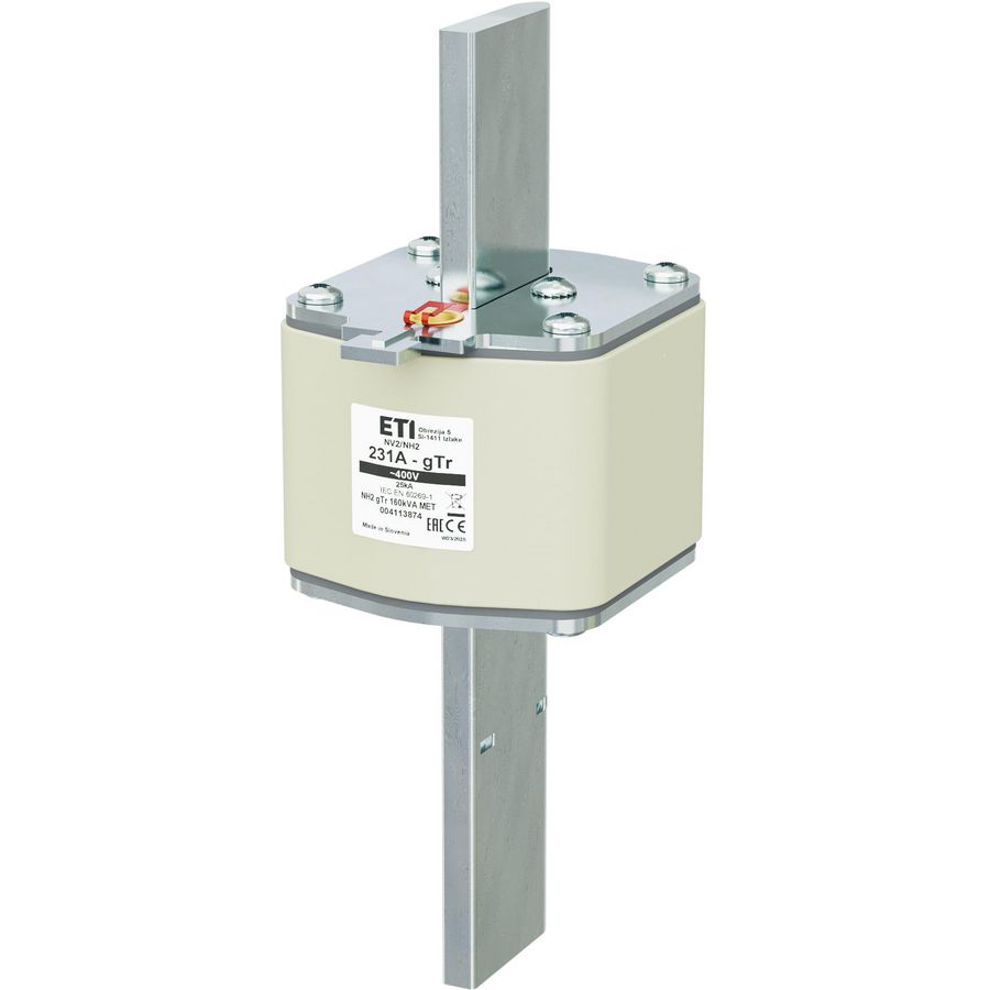 Zekering NH2 gTr 231A/400V 160kVA MET 4113874